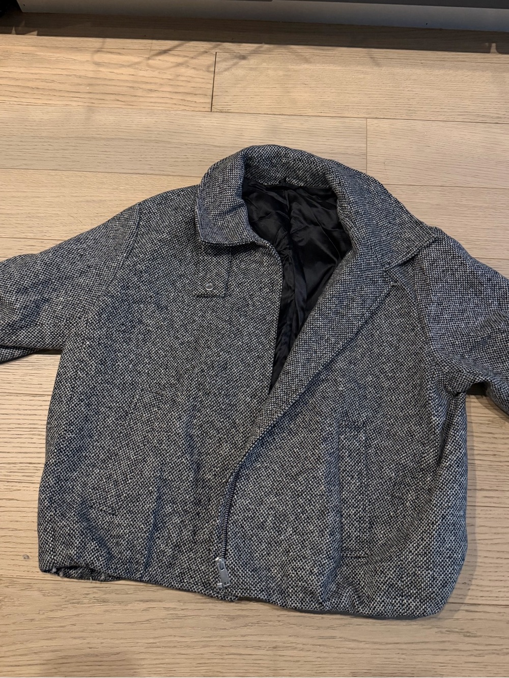 COS Women Gray Tweed Wool Jacket